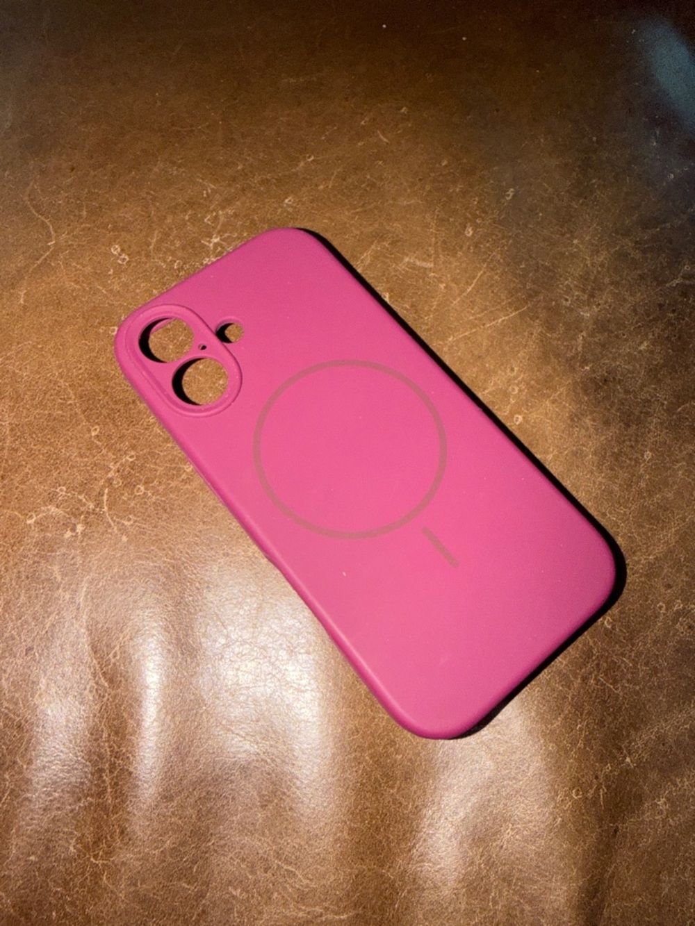 Brand New Iphone 17 Magenta Silicone MagSafe-Compatible Phone Case